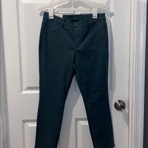 Green Ultra Stretch Cropped Leggings Pants